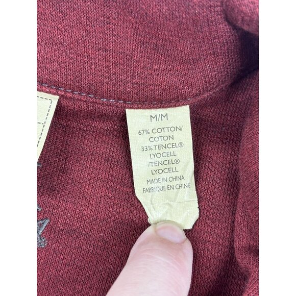 Tommy Bahama Sweater Reversible 1/4 Zip Pullover Men's M Blend Red & Maroon - Picture 7 of 12